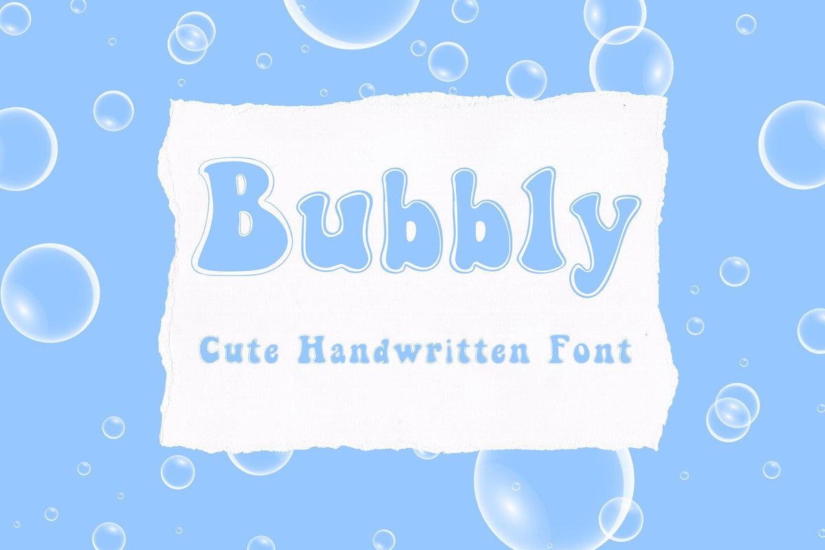 Шрифт Bubbly