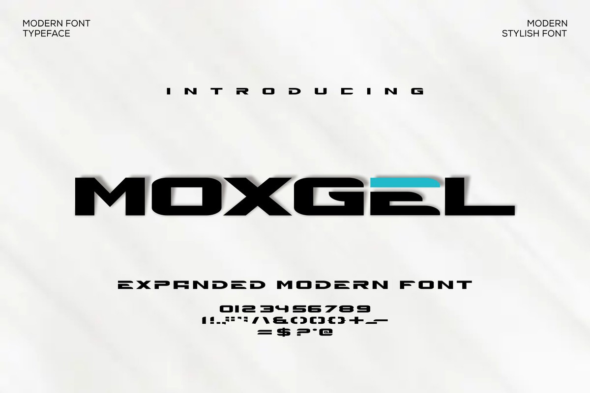 Шрифт Moxgel