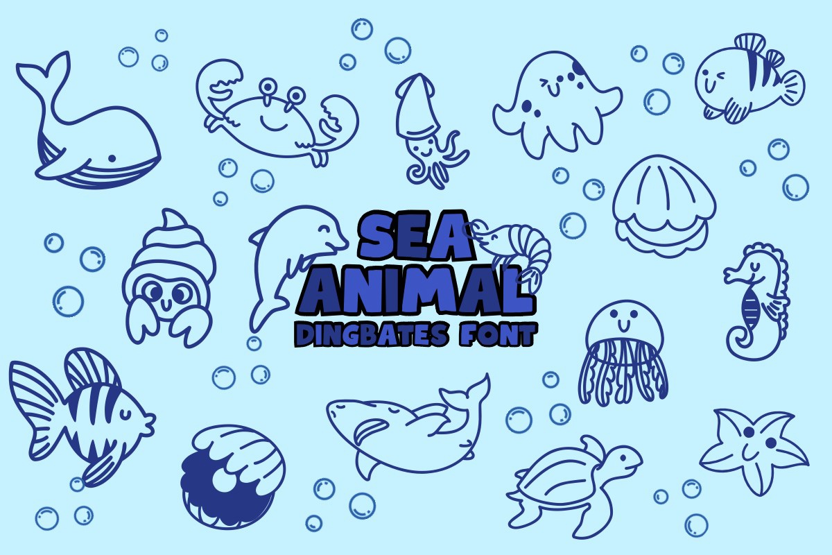 Шрифт Sea Animal