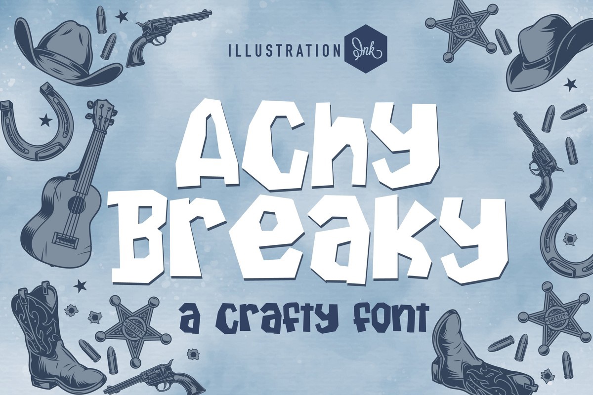 Шрифт ZP Achy Breaky