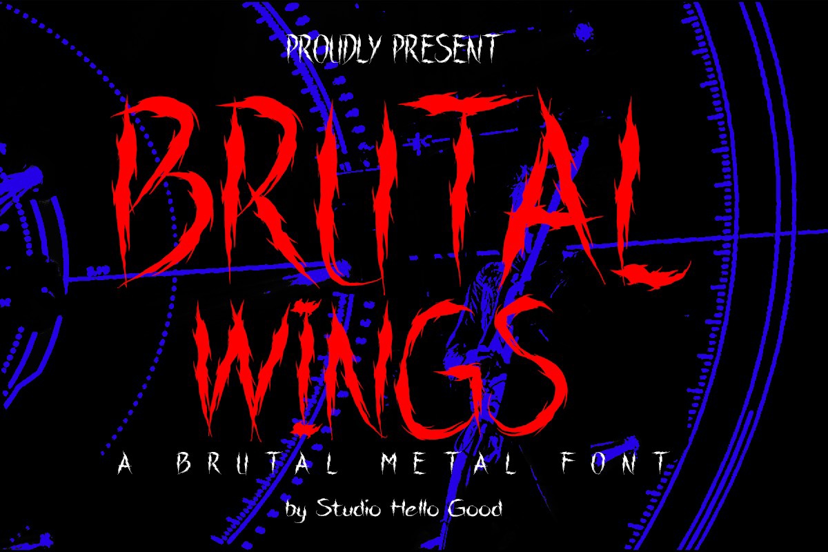 Шрифт Brutal Wings