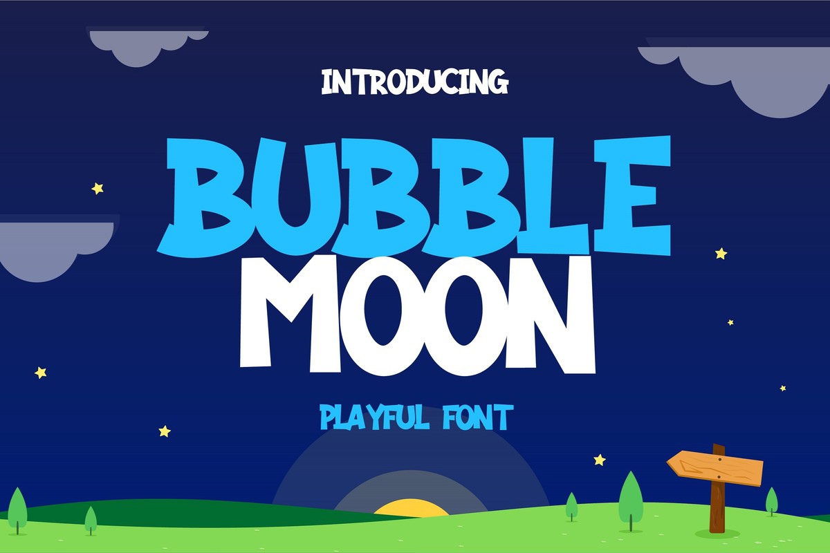 Шрифт Bubble Moon