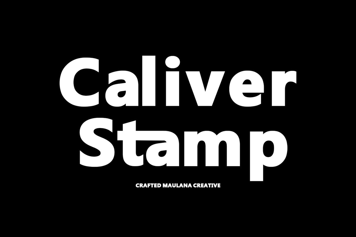 Шрифт Caliver Stamp