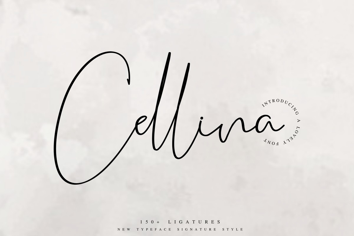 Шрифт Cellina