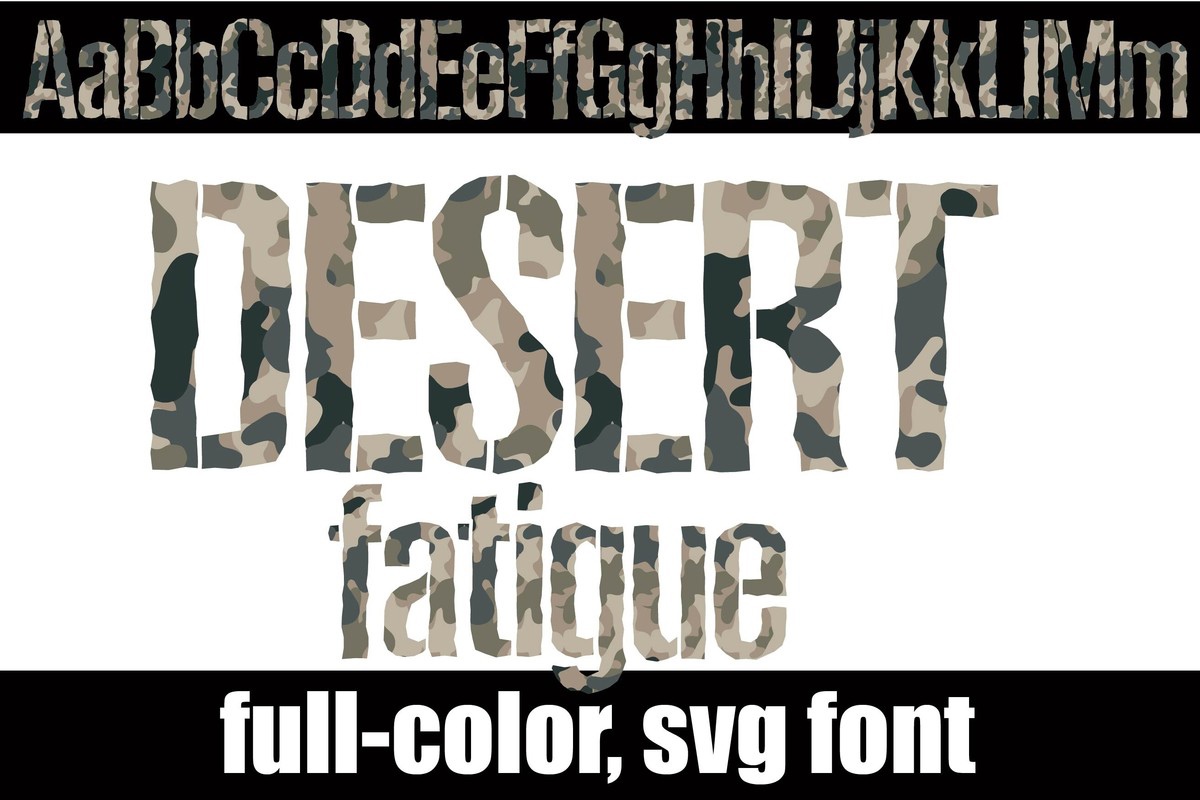 Шрифт Desert Fatigue