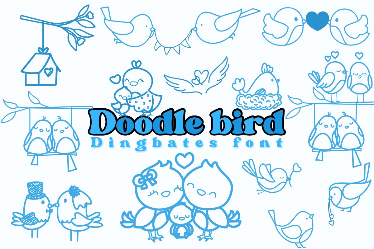 Шрифт Doodle Bird