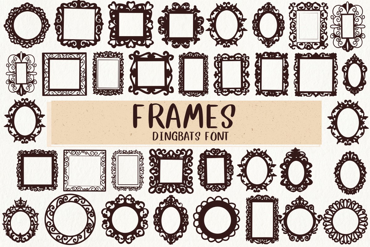 Шрифт Frames