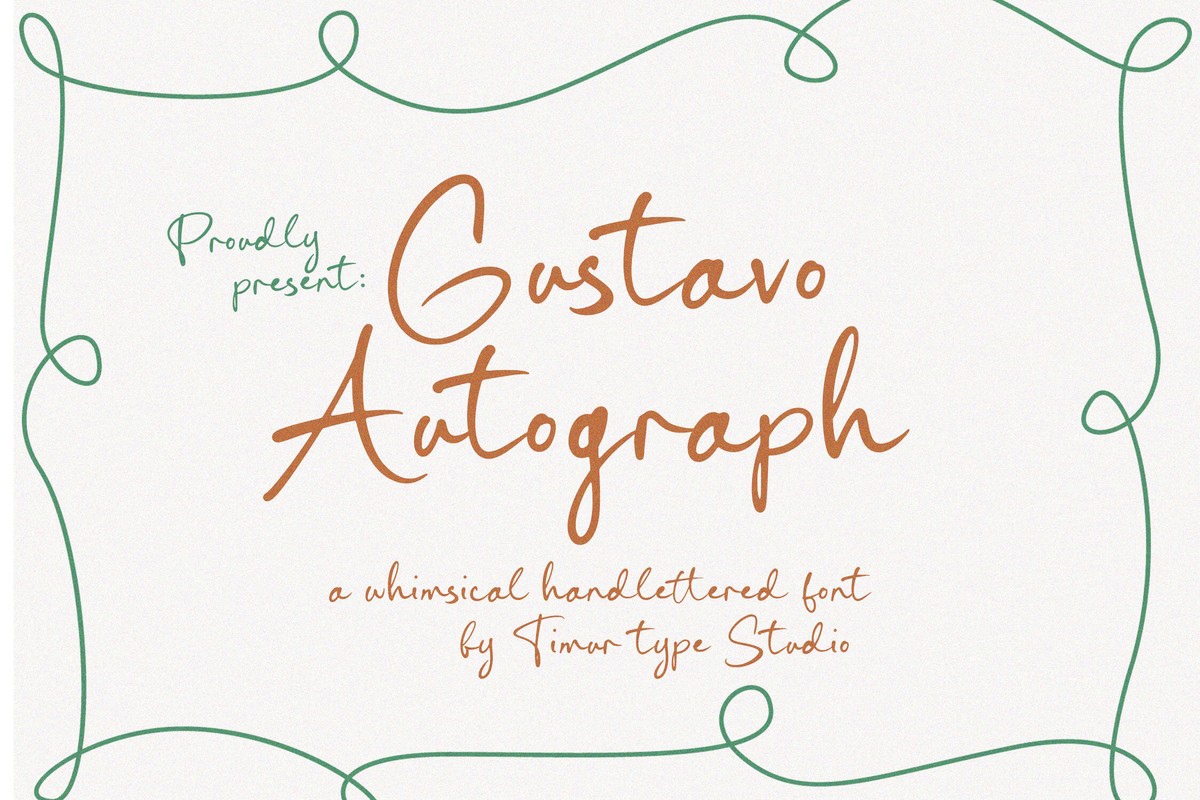 Шрифт Gustavo Autograph