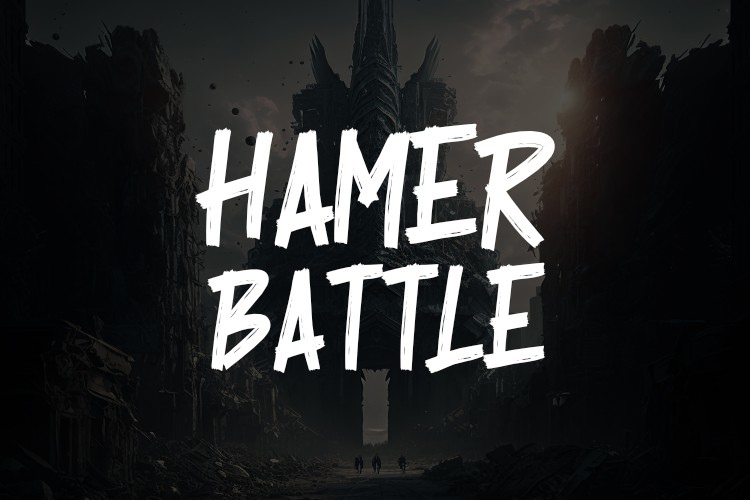 Шрифт Hamer Battle