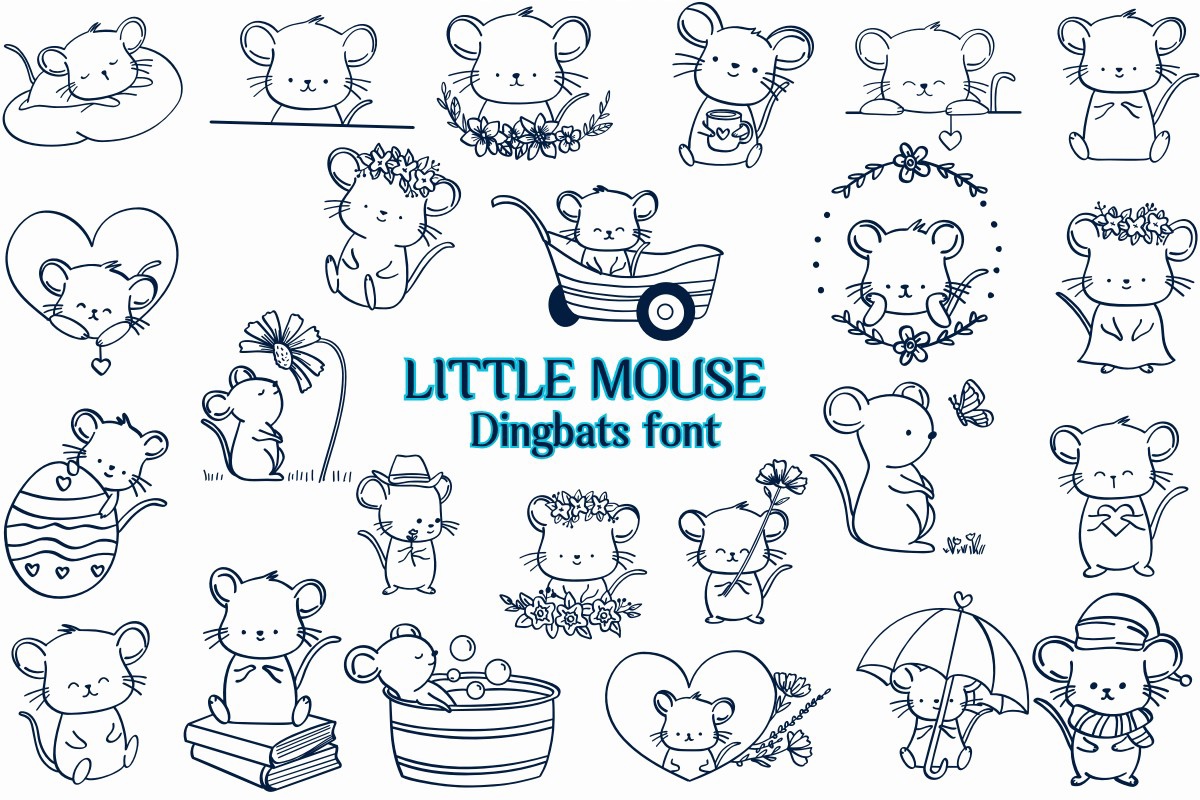 Шрифт Little Mouse