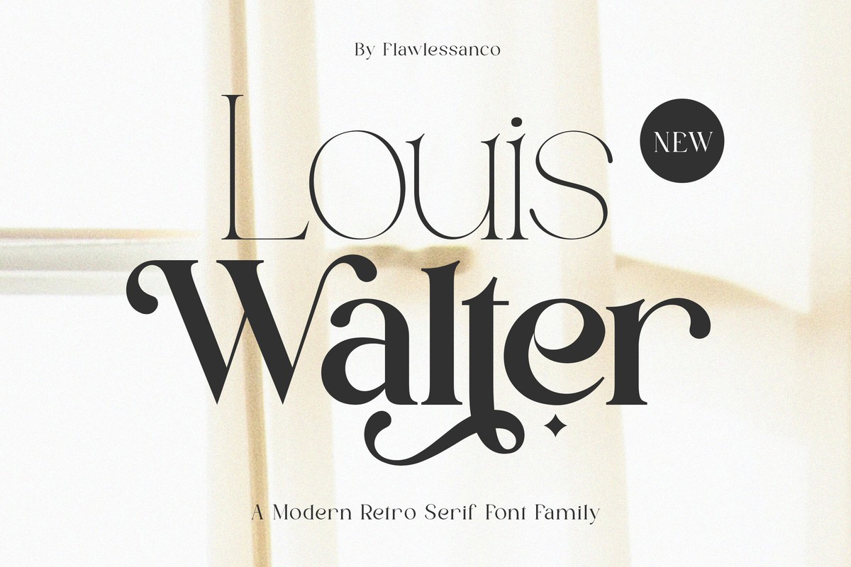 Шрифт Louis Walter