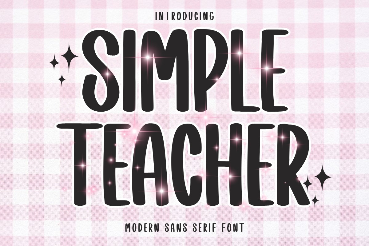 Шрифт Simple Teacher