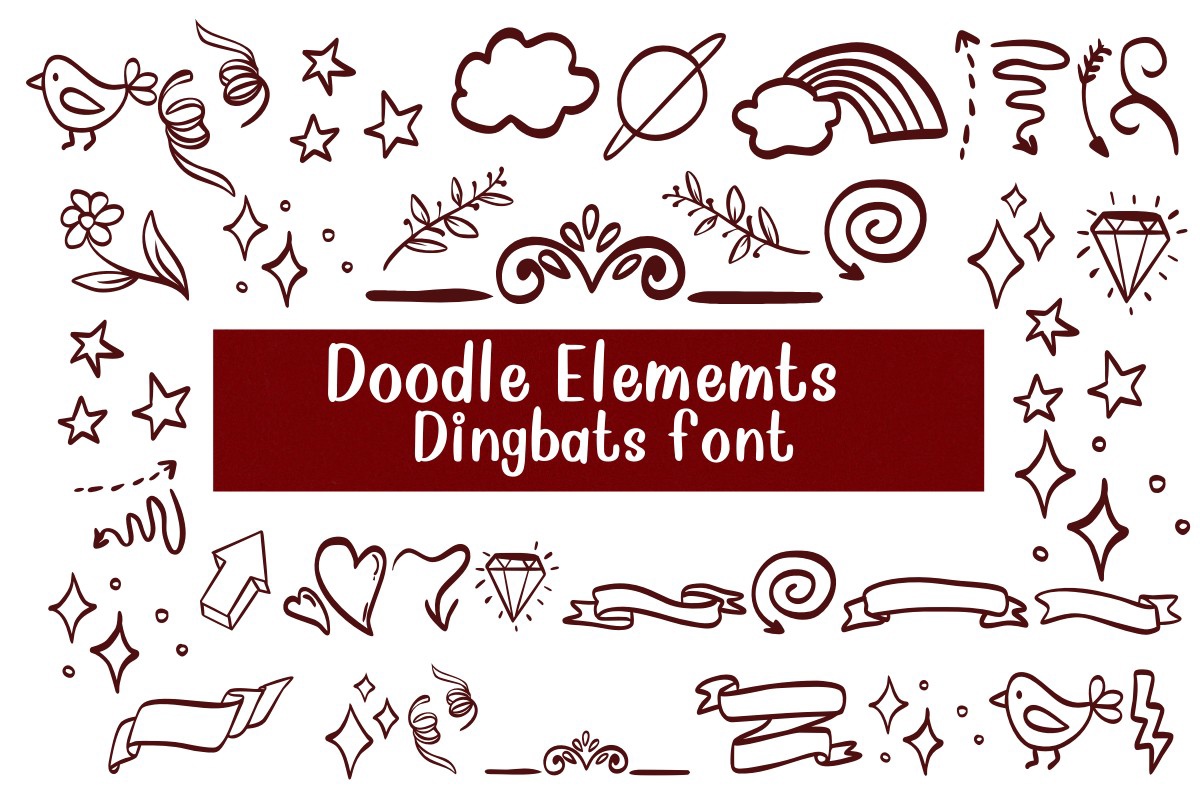 Шрифт Doodle Elements