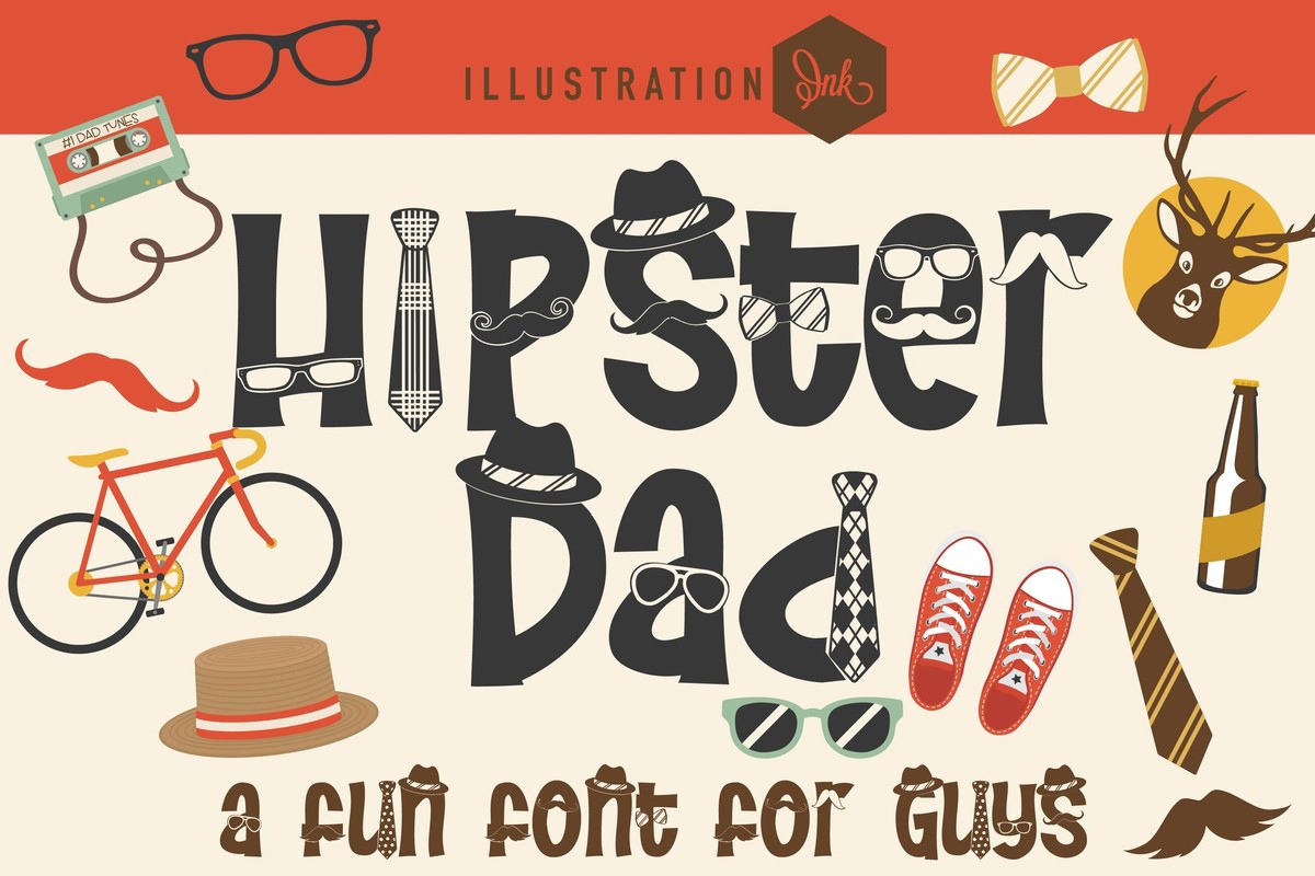 Шрифт PN Hipster Dad