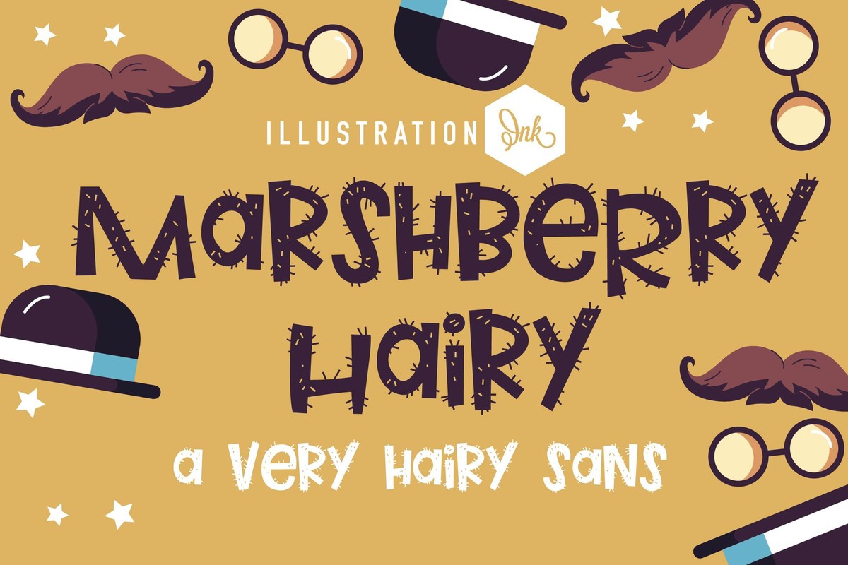 Шрифт PN Marshberry Hairy