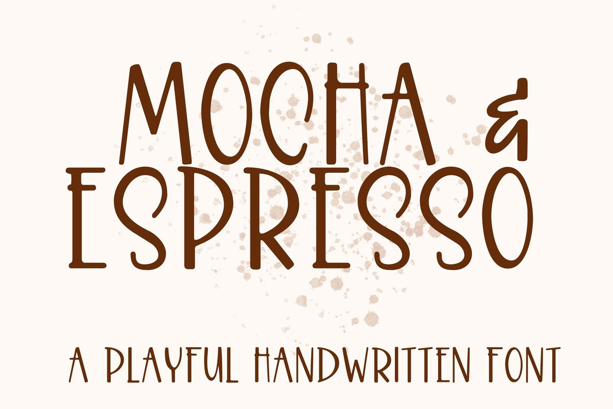 Шрифт Mocha & Espresso