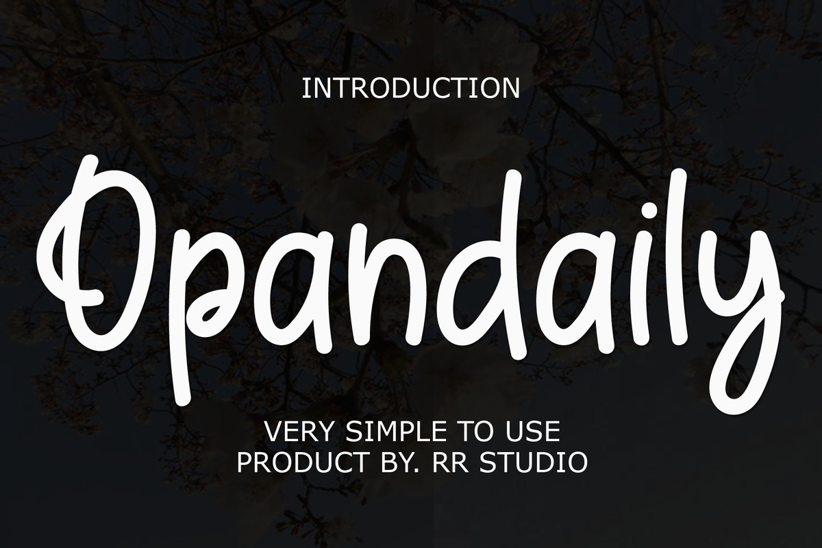 Шрифт Opandaily