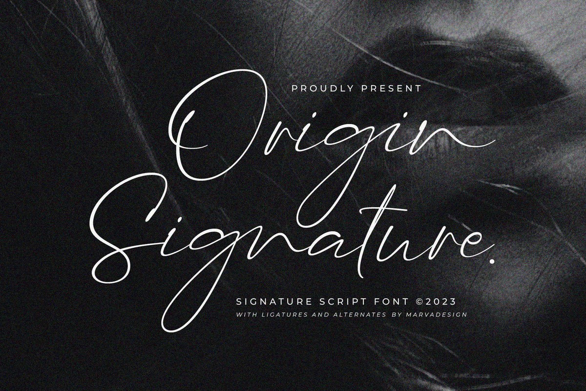 Шрифт Origin Signature