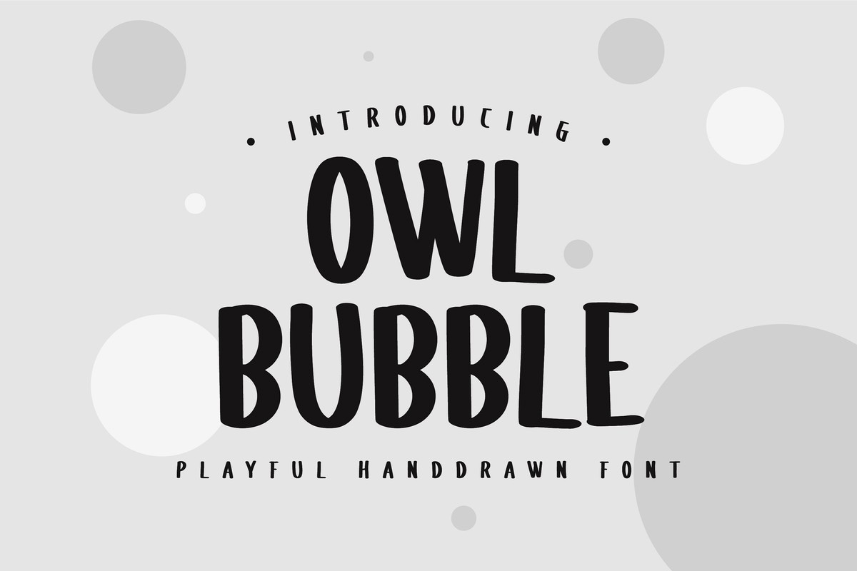 Шрифт Owl Bubble