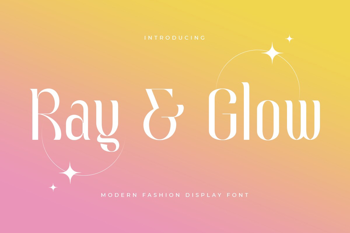 Шрифт Ray and Glow