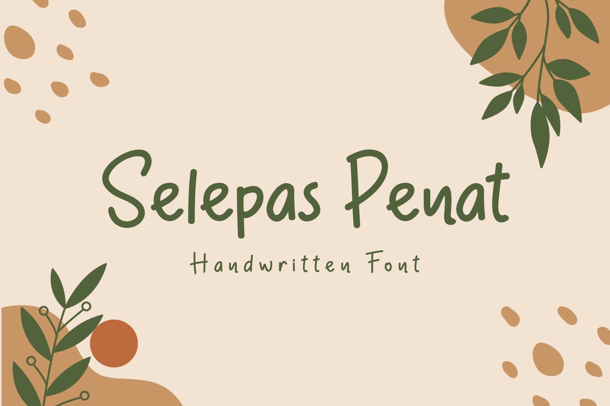 Шрифт Selepas Penat