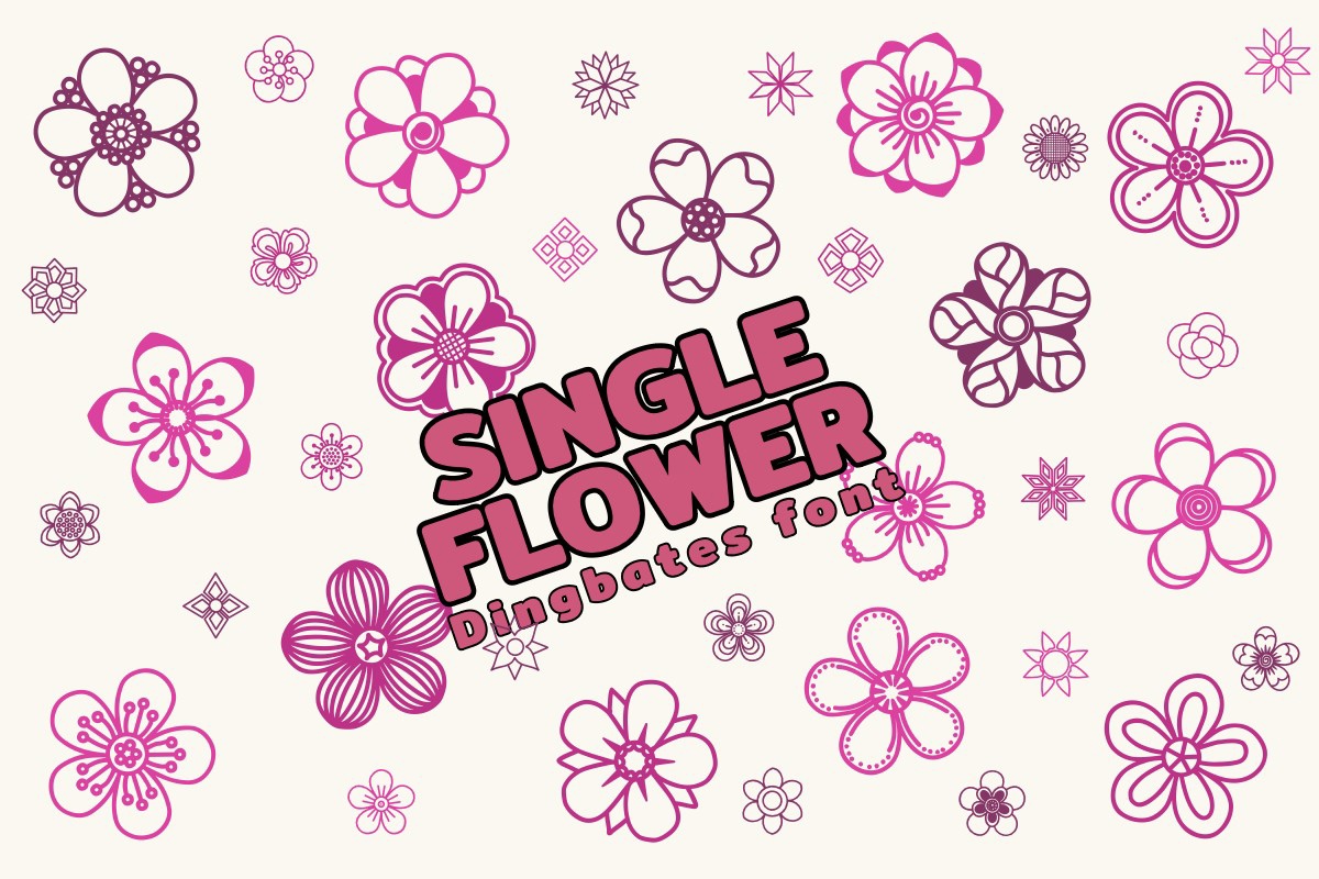 Шрифт Single Flower