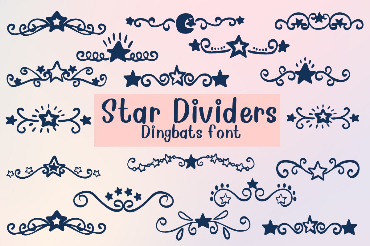 Шрифт Star Dividers