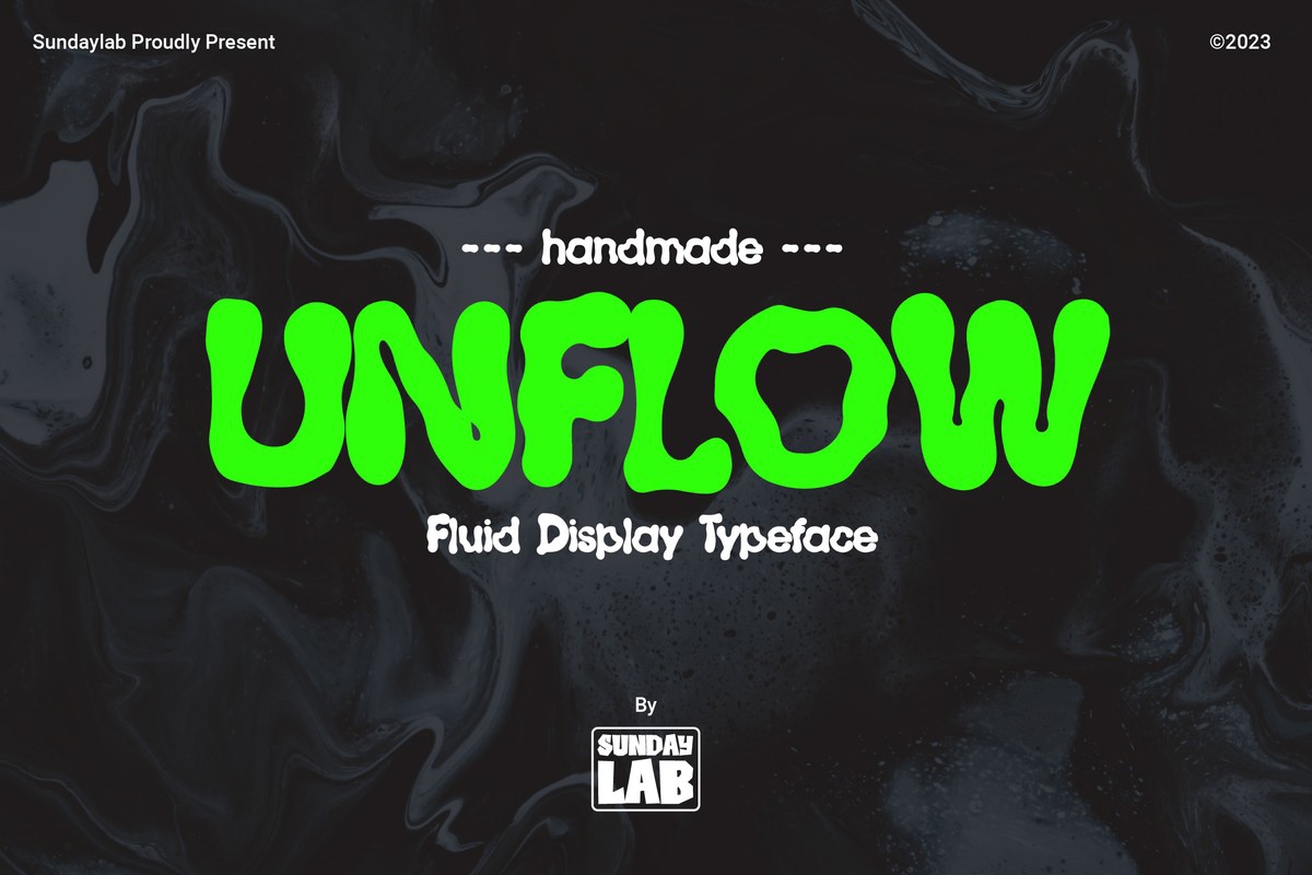 Шрифт Unflow Typeface