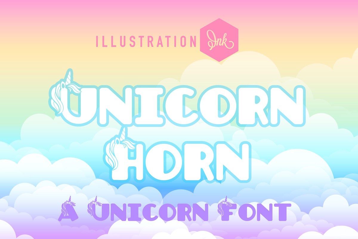 Шрифт PN Unicorn Horn