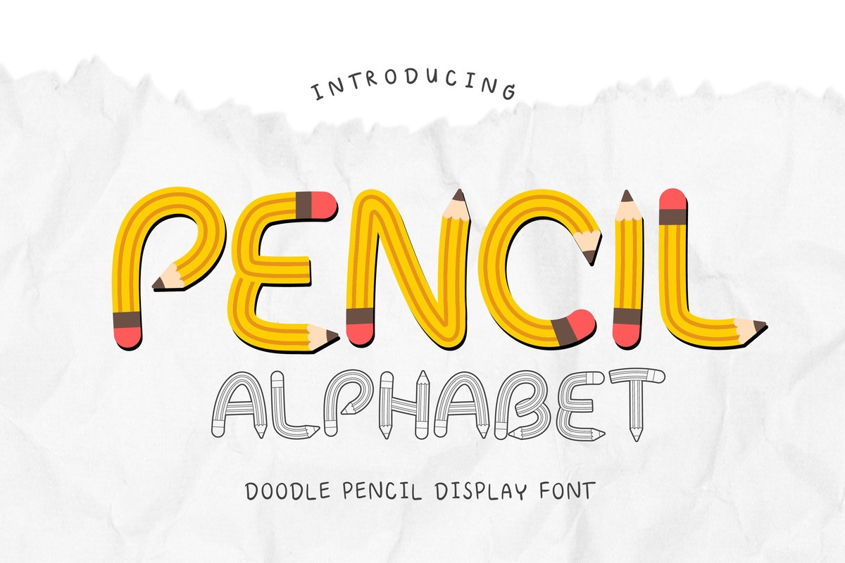 Шрифт Pencil Alphabet