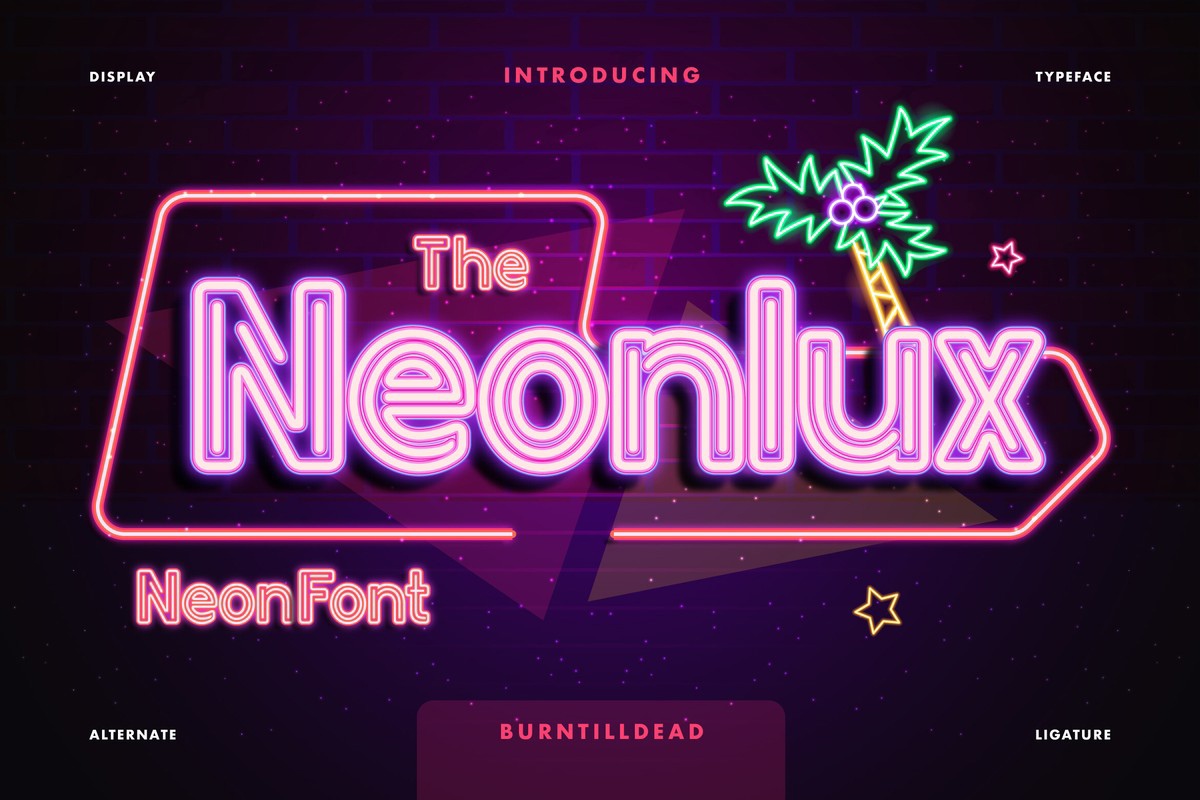 Шрифт Neonlux