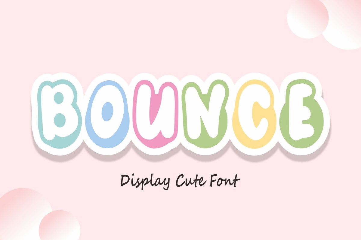 Шрифт Bounce