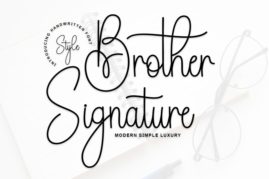 Шрифт Brother Signature