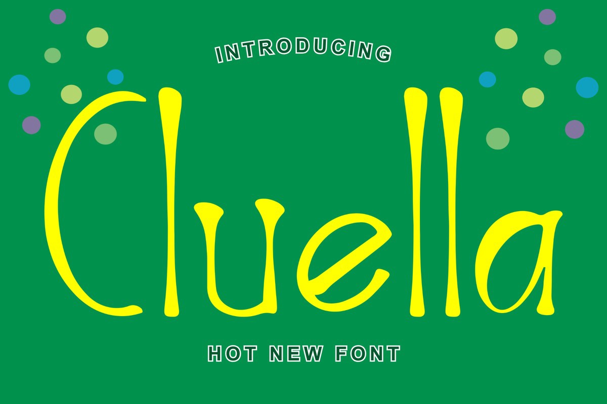 Шрифт Cluella