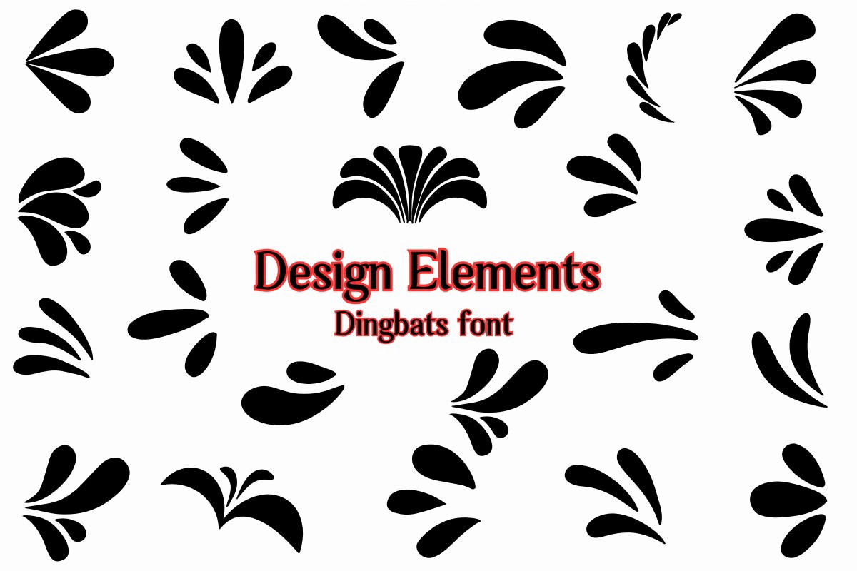 Шрифт Design Elements