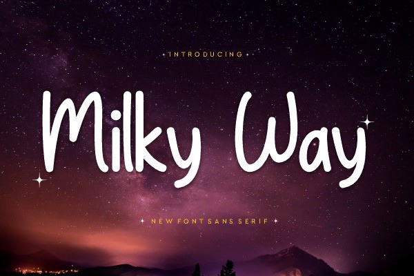 Шрифт Milky Way