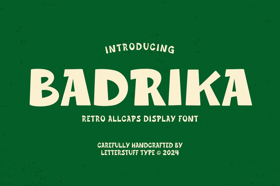 Шрифт Badrika