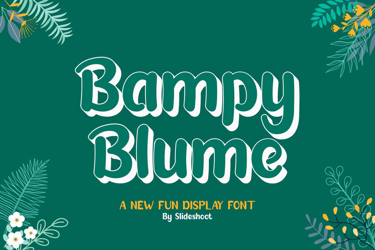 Шрифт Bampy Blume