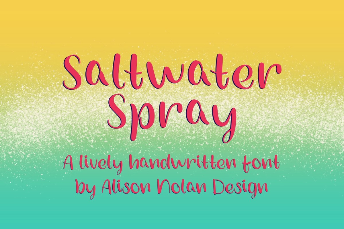 Шрифт Saltwater Spray