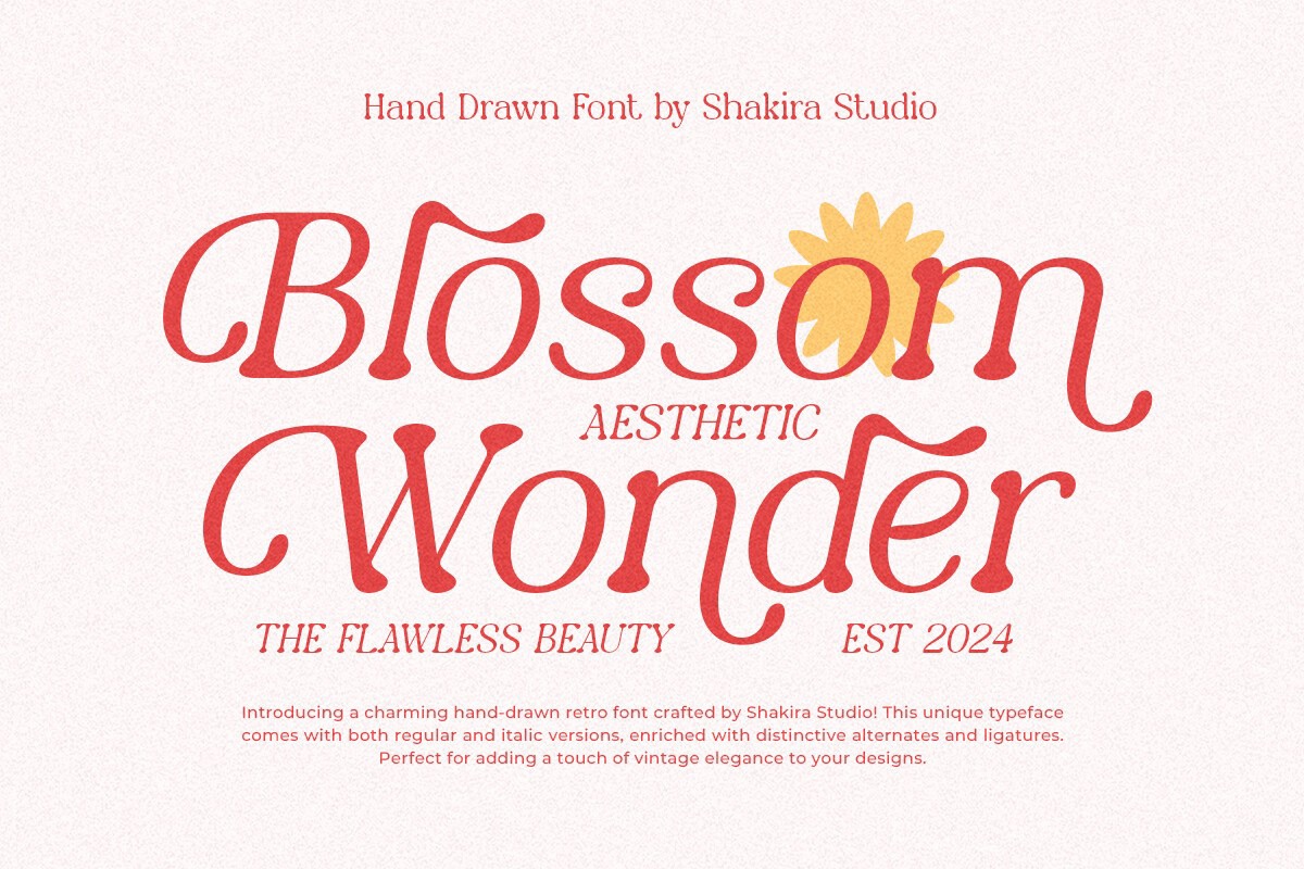 Шрифт Blossom Wonder