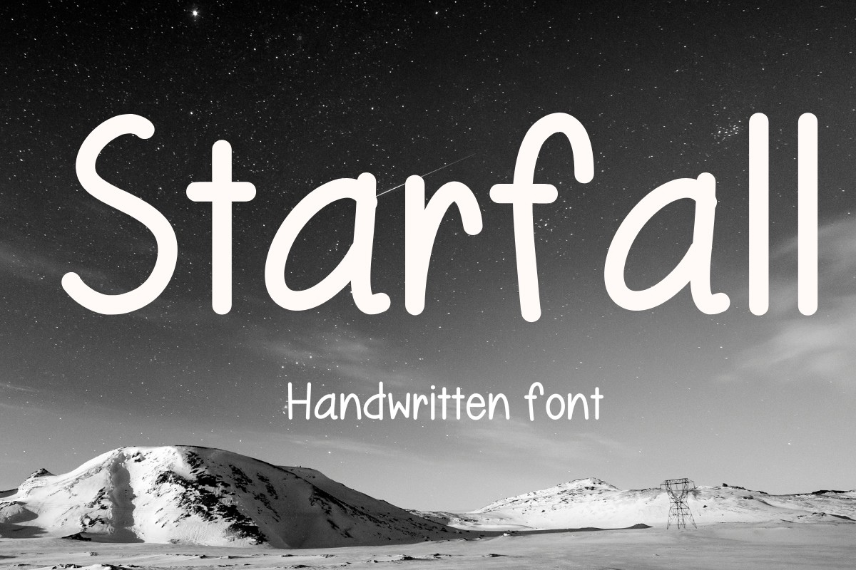 Шрифт Starfall