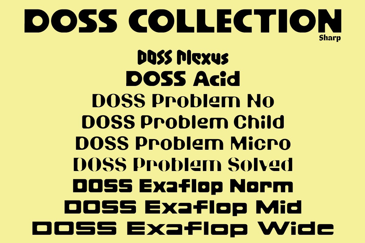 Шрифт DOSS Collection