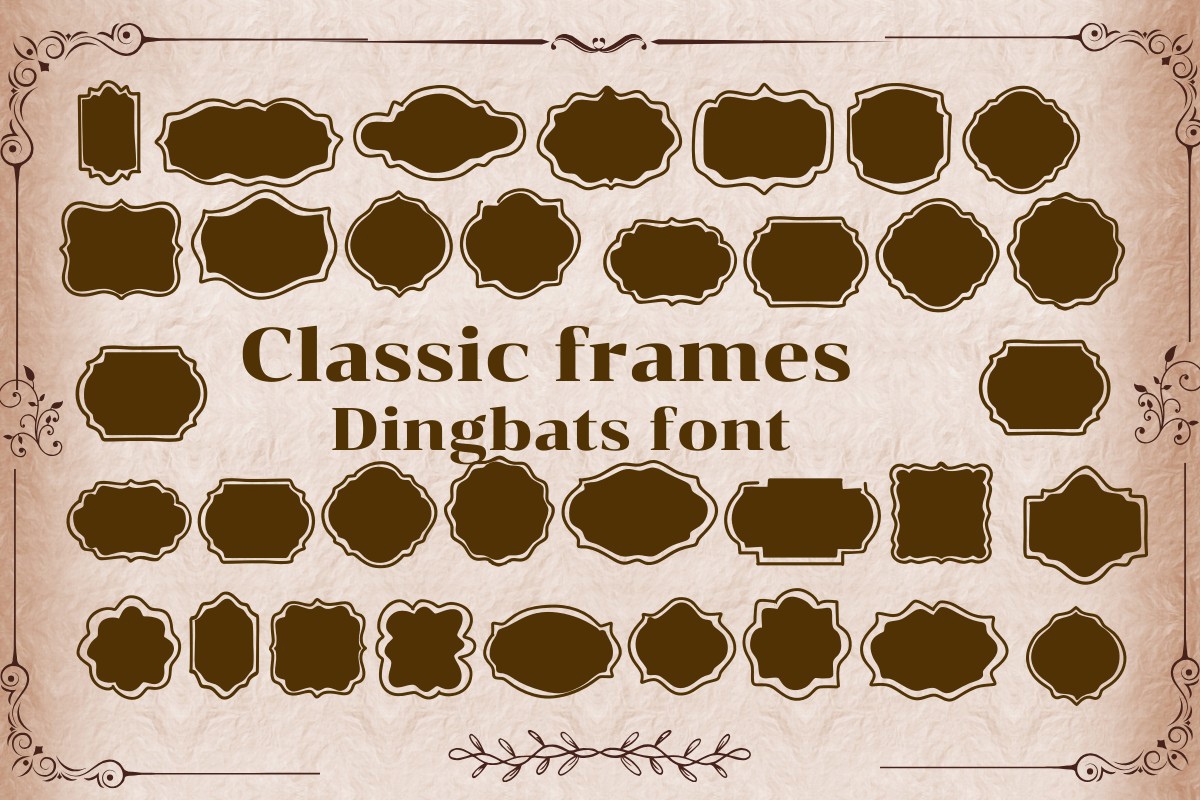 Шрифт Classic Frames