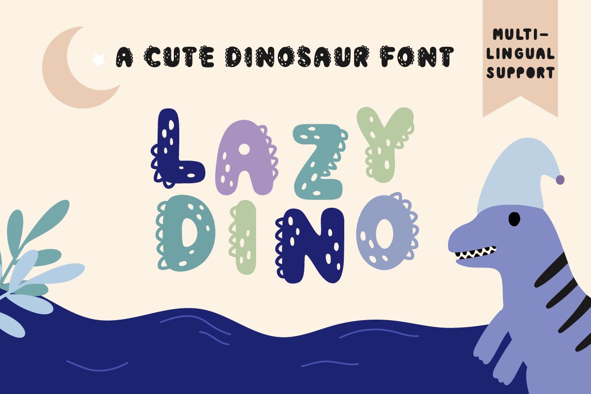 Шрифт Lazy Dino