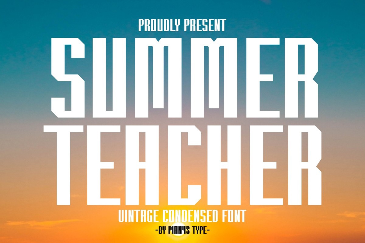 Шрифт Summer Teacher