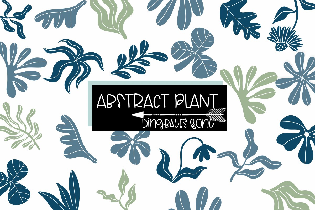 Шрифт Abstract Plants