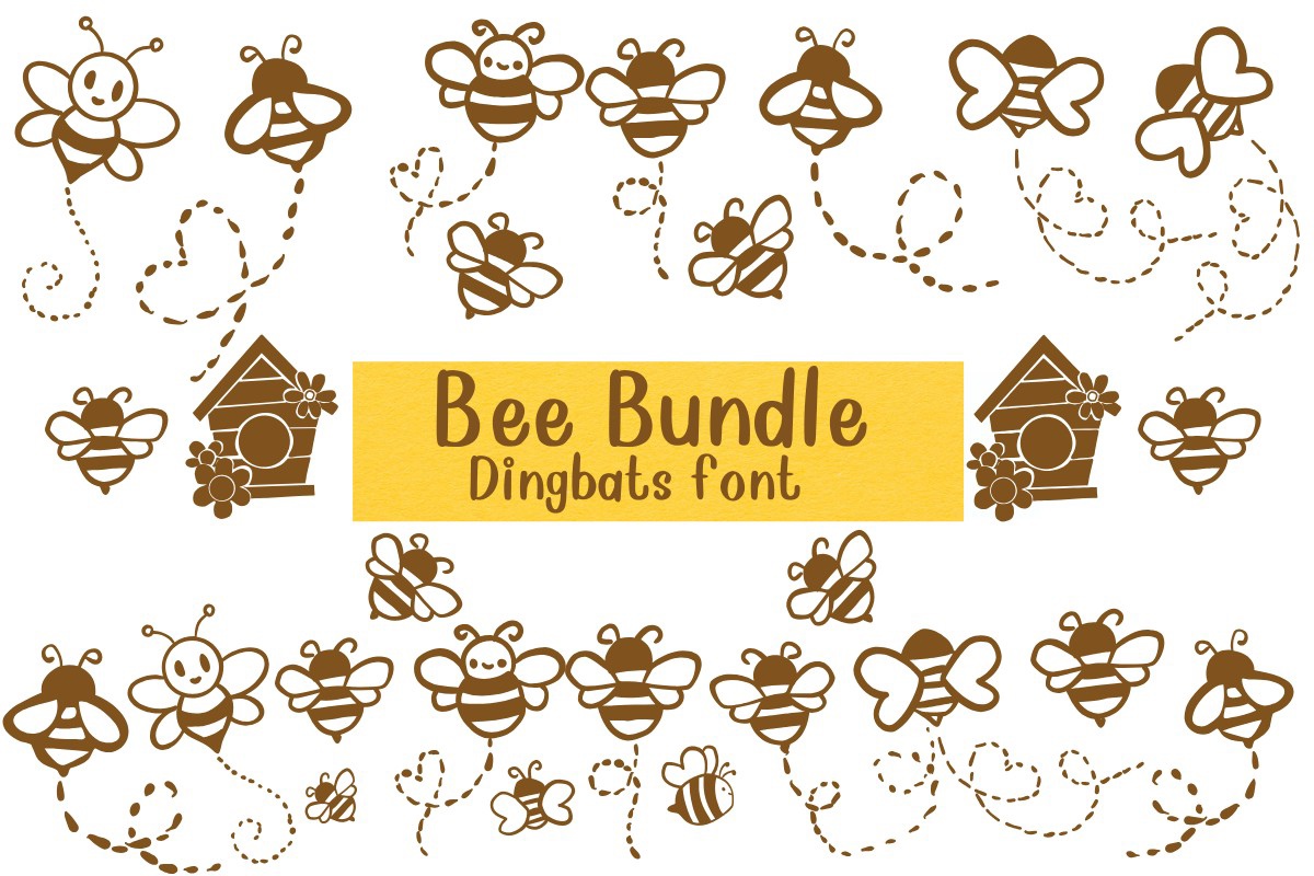 Шрифт Bee Bundle