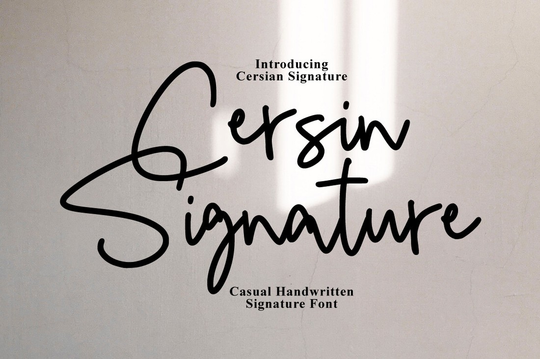 Шрифт Cersin Signature