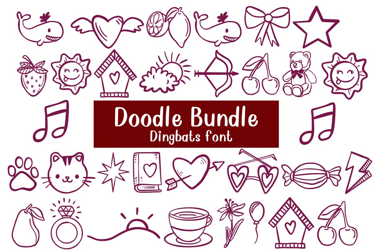 Шрифт Doodle Bundle