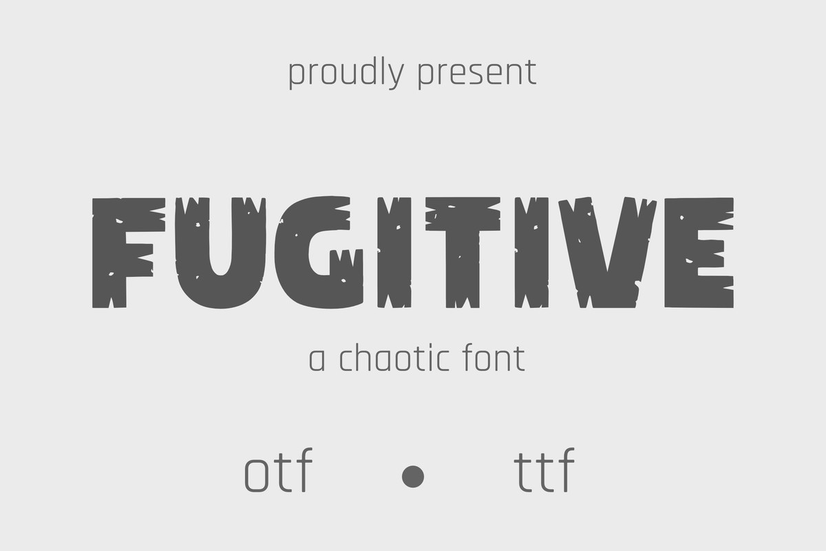 Шрифт Fugitive